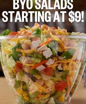 BYO Salads Starting at $9